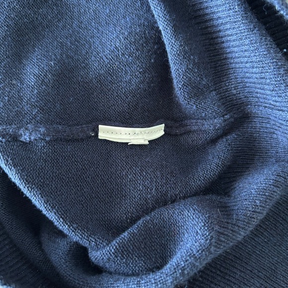 Urban Behavior Women's Size XS Sweater Vest Navy Knit Preppy Academia Officewear - Picture 8 of 8